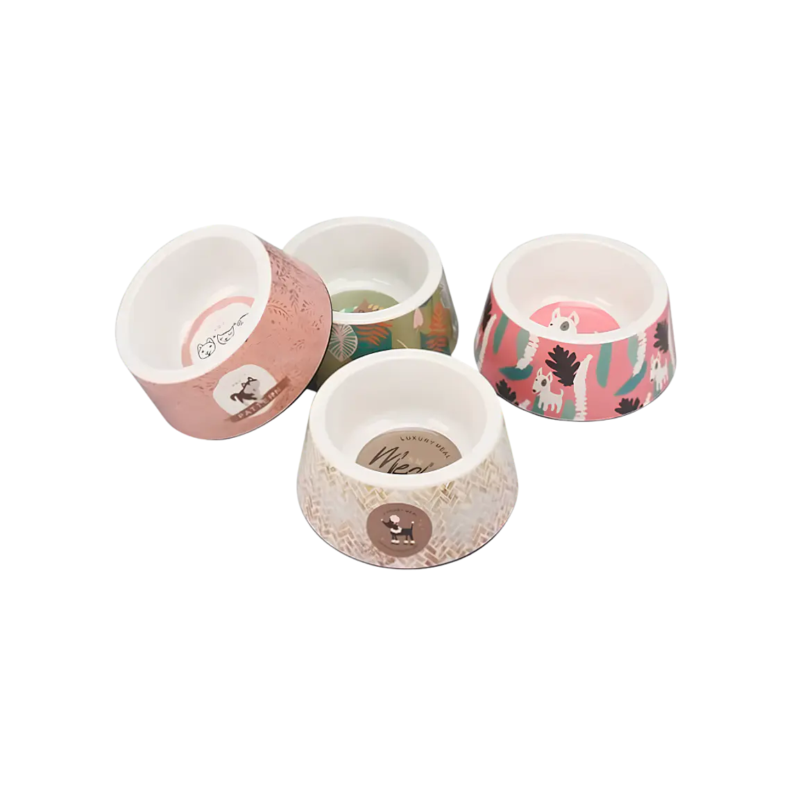Plato de Melamina Diseños Surtidos 630ML - BO-3062 1