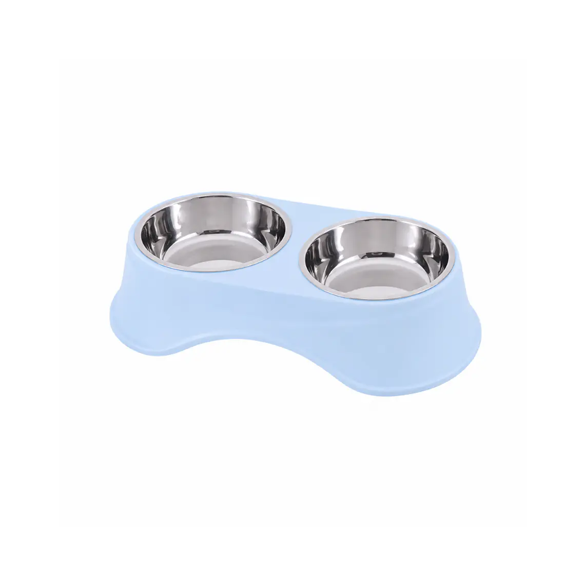 Comedero Doble en Altura con Plato Acero Inoxidable - TQ135-1 1