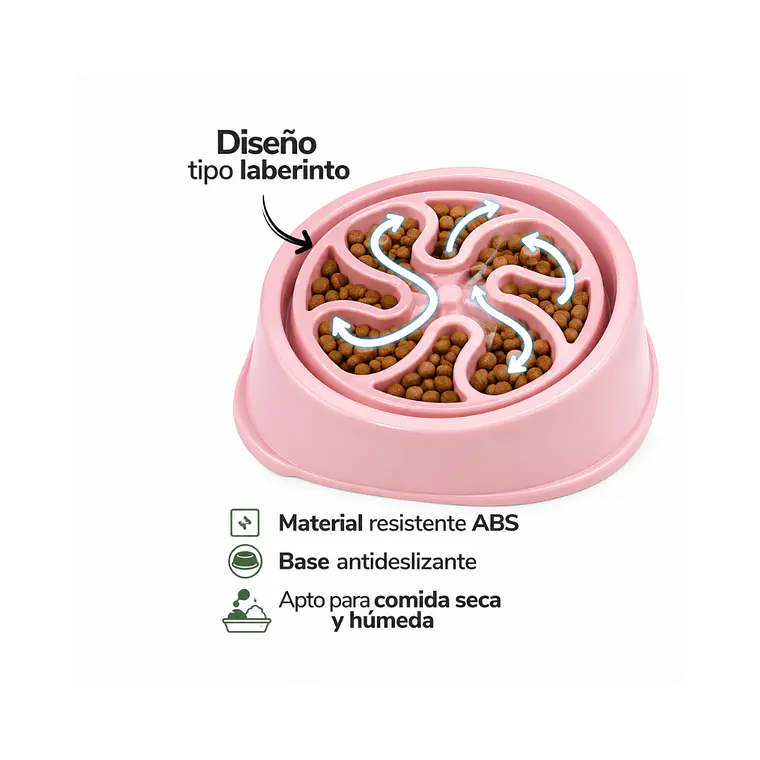 Plato de Alimentacion Lenta Diseño de Flor - TQ0021-1 2