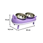 Comedero Doble para Mascotas Forma de Gato - LS287 - Miniatura 2