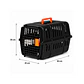 Transportadora Plastica Negra Mediana - LH-2 - Miniatura 2