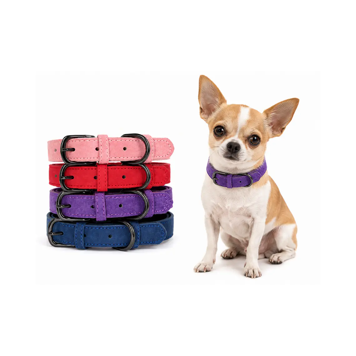 Collar para Perros Eco Cuero Talla S 38cm - KX4128 1