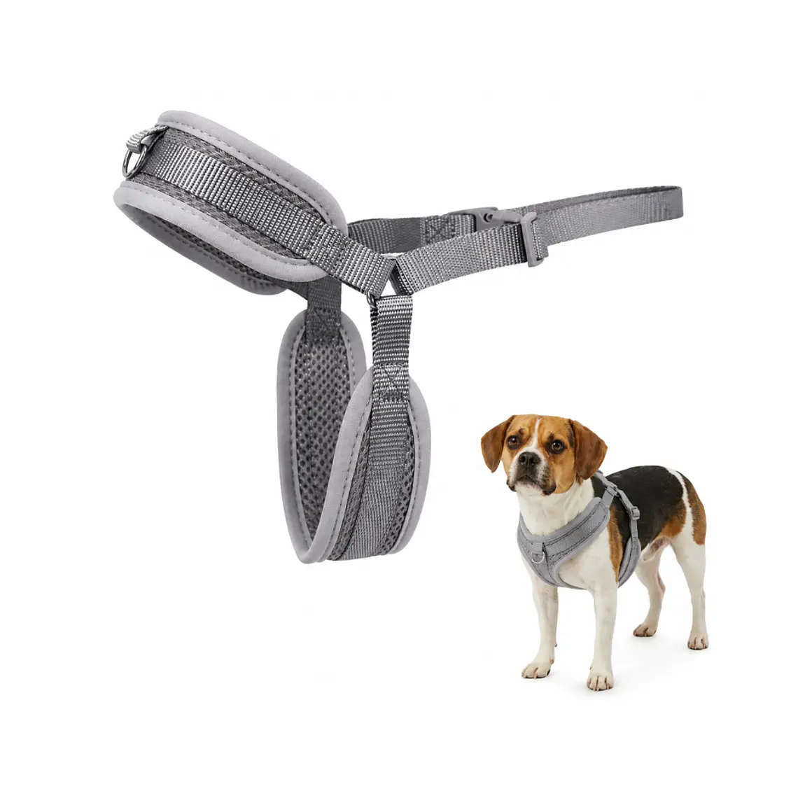 Arnés para Perros Gris Acolchado - ZJ325003-M 1
