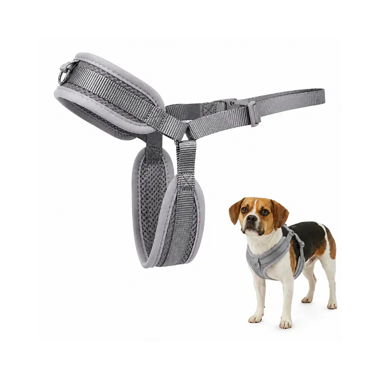 Arnés para Perros Gris Acolchado - ZJ325003-M 1