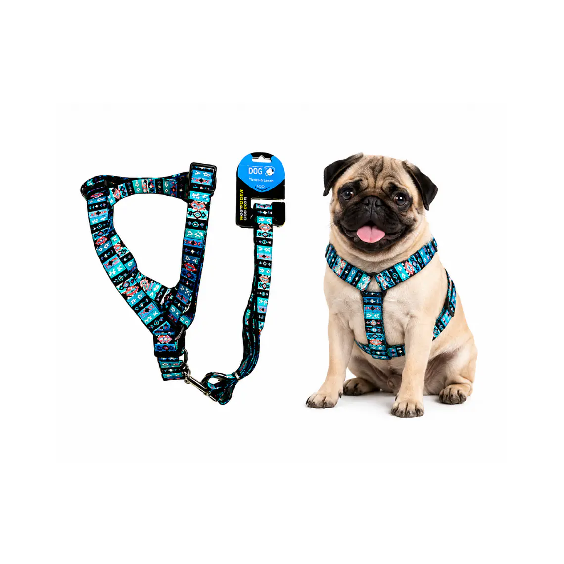 Correa + Arnés para Perros Diseño Nativo Talla S - WD926929 1