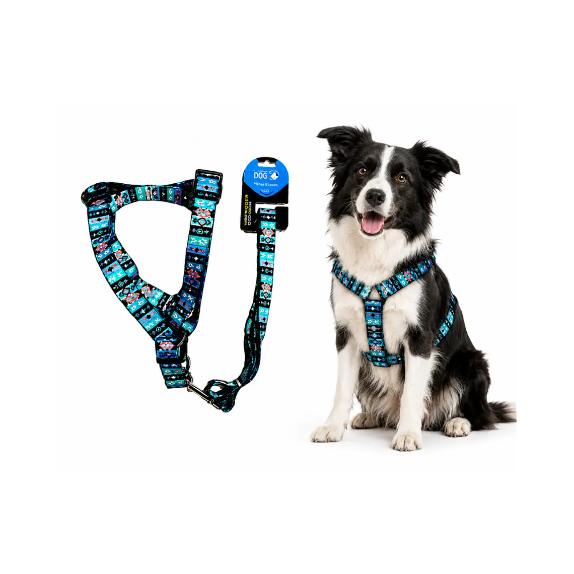 Correa + Arnés para Perros Diseño Nativo Talla L - WD928931 1