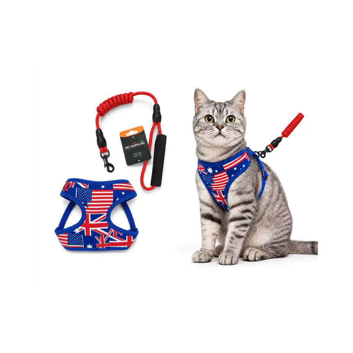 Correa + Arnés para Gatos Diseño Surtido Talla M- DN185 1