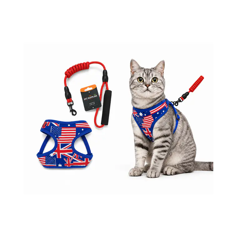 Correa + Arnés para Gatos Diseño Surtido Talla M- DN185 1