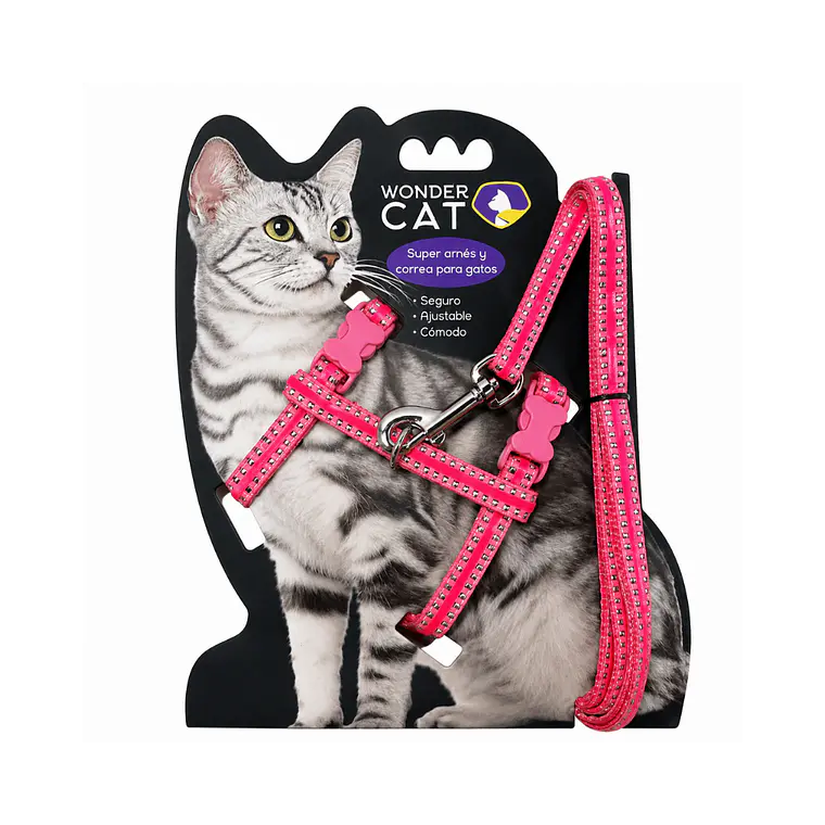 Correa + Arnés para Gatos Diseño Brillos - CL12 1