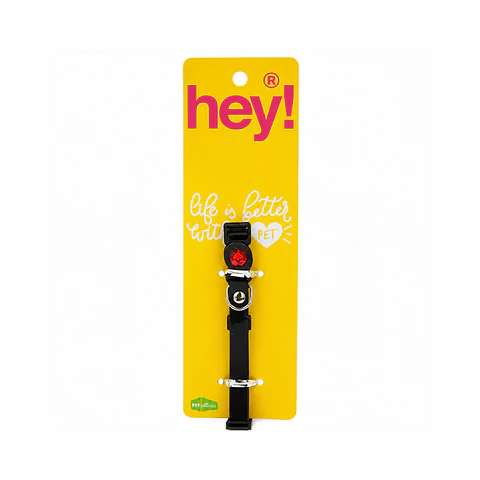 Collar Para Gatos Anti Ahorque Diseño Negro Charol 20-32 cm YYL103888