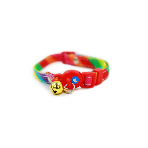 Collar Para Gatos Anti Ahorque Diseño Arcoiris 20-32 cm - YL103898