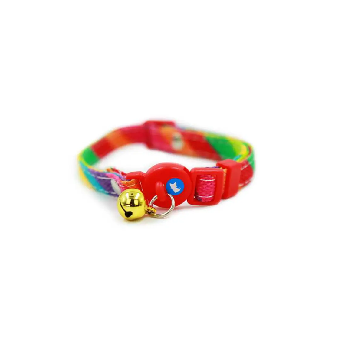 Collar Para Gatos Anti Ahorque Diseño Arcoiris 20-32 cm - YL103898 2