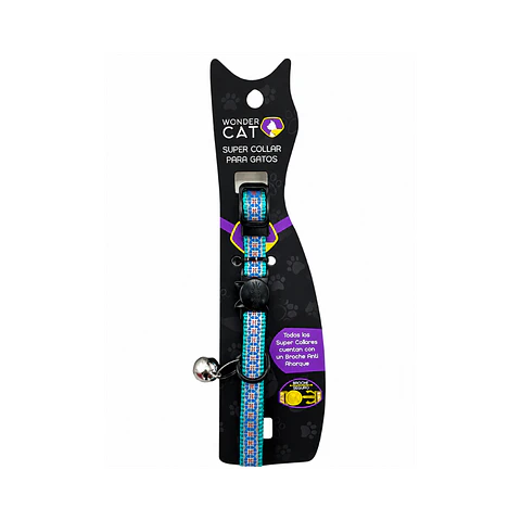 Collar Para Gatos Anti Ahorque Diseño Reflectante 18-28cm - VM007