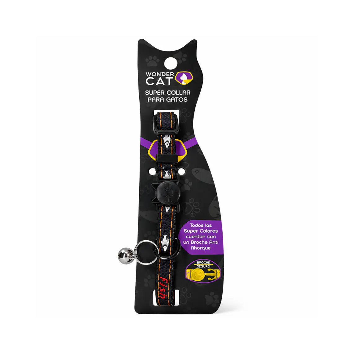 Collar Para Gatos Anti Ahorque Diseño Jeans Fish 18-28cm - VM002 1