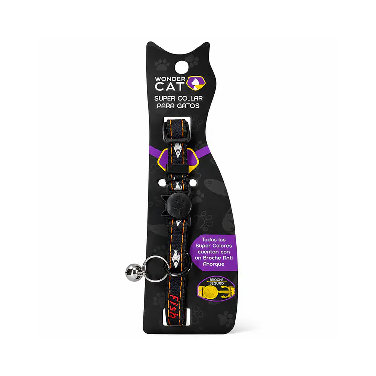 Collar Para Gatos Anti Ahorque Diseño Jeans Fish 18-28cm - VM002 1