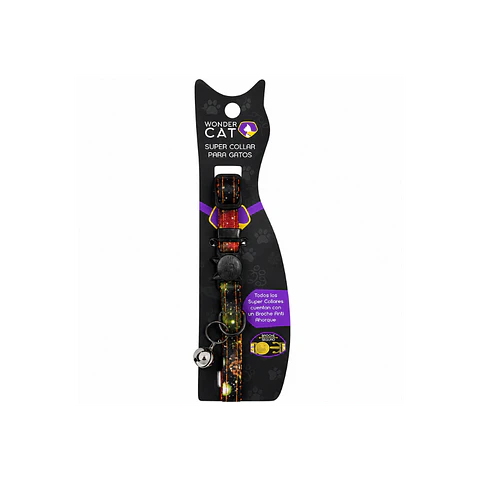 Collar Para Gatos Anti Ahorque Diseño Galaxia 18-28 cm - VM025