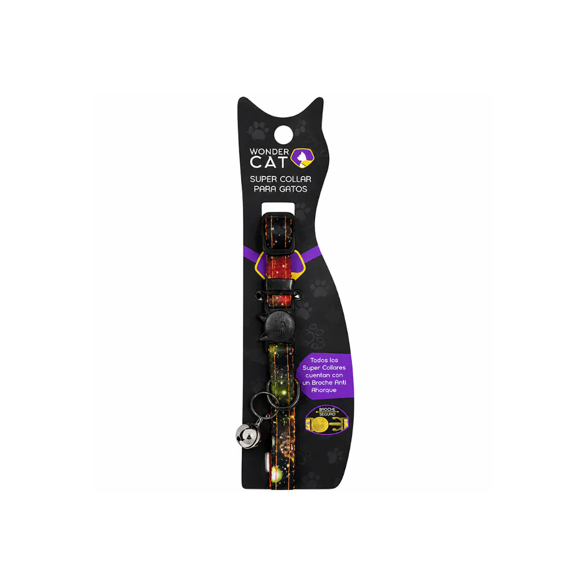 Collar Para Gatos Anti Ahorque Diseño Galaxia 18-28 cm - VM025 1