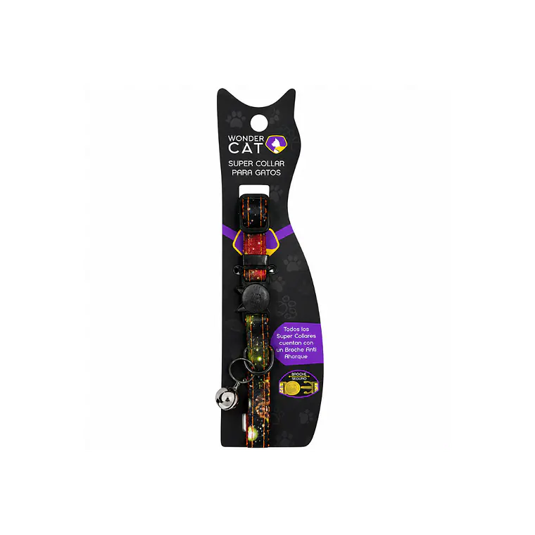 Collar Para Gatos Anti Ahorque Diseño Galaxia 18-28 cm - VM025 1