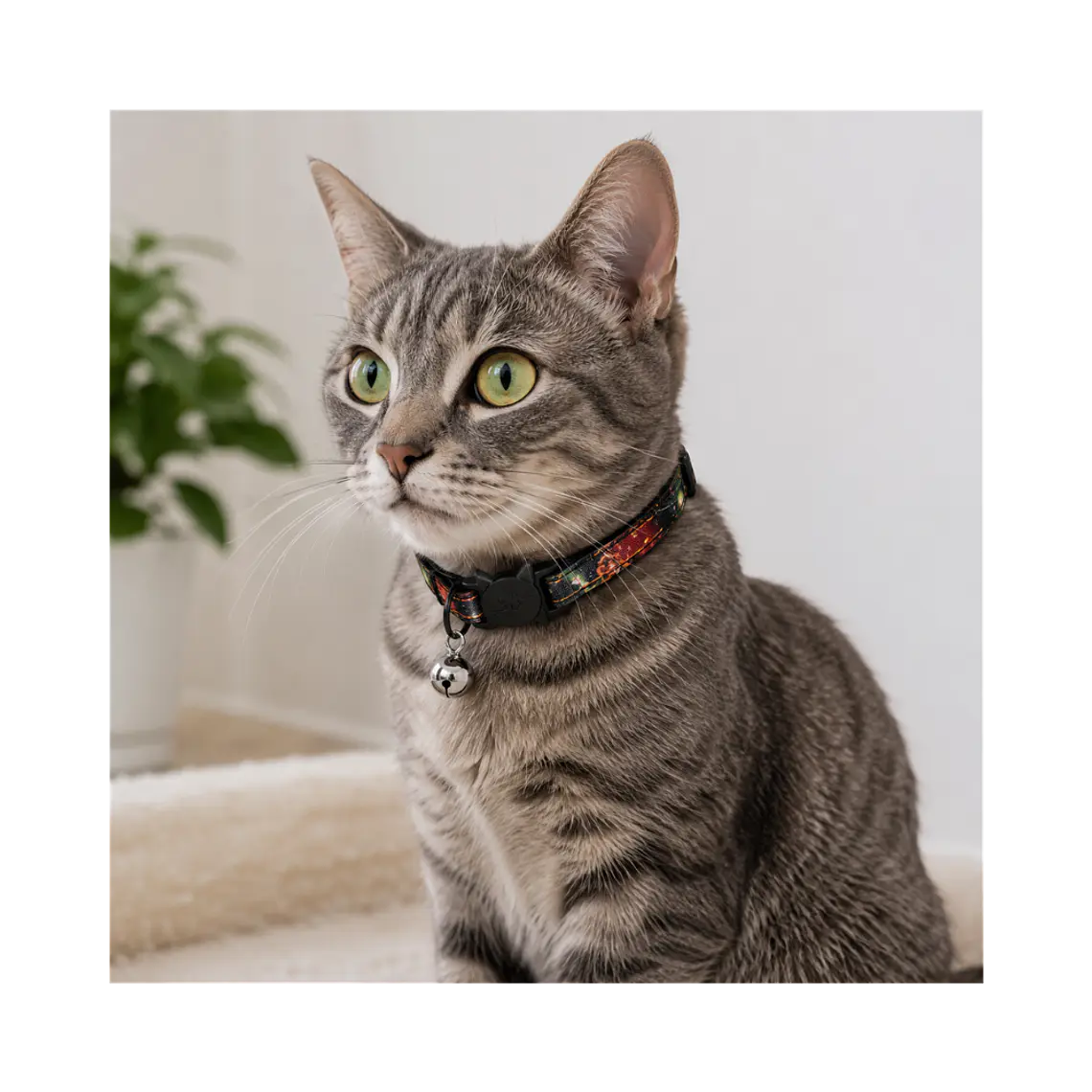 Collar Para Gatos Anti Ahorque Diseño Galaxia 18-28 cm - VM025 2