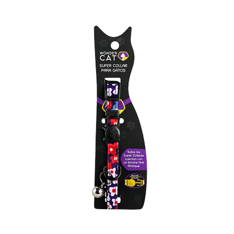 Collar Para Gatos Anti Ahorque Diseño Flor 18-28 cm - VM019