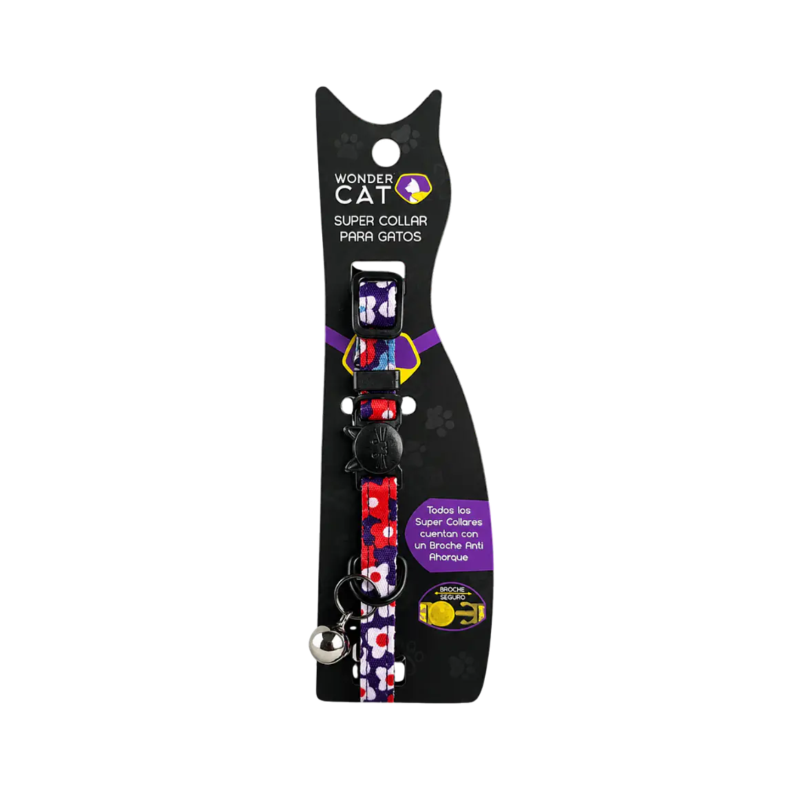 Collar Para Gatos Anti Ahorque Diseño Flor 18-28 cm - VM019 1