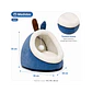 Cueva Pequeña Para Mascotas Color Azul - QS-MW2360-B - Miniatura 1