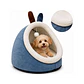Cueva Pequeña Para Mascotas Color Azul - QS-MW2360-B - Miniatura 2