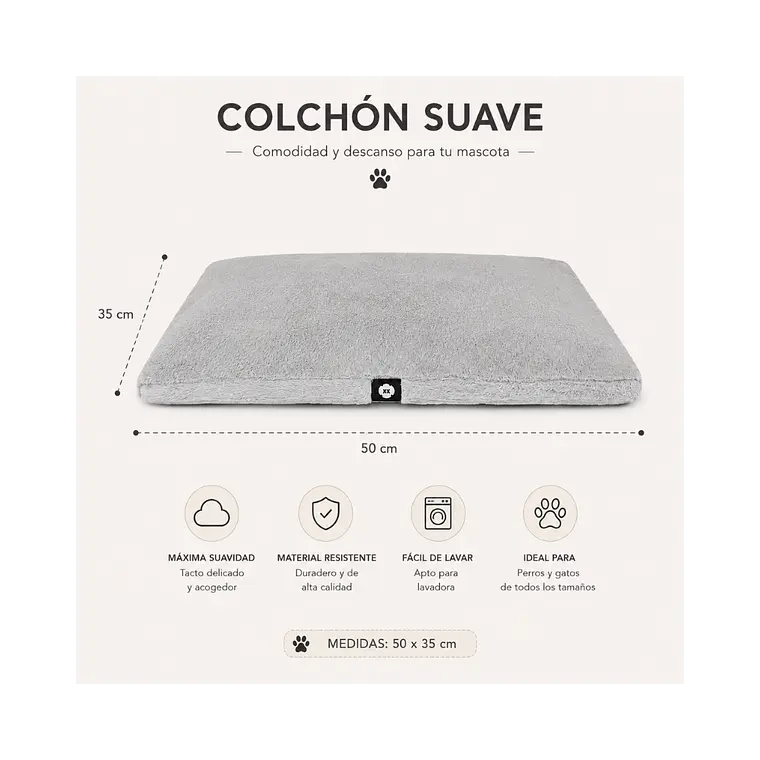 Colchón Antiestrés Reversible XS 50 x 35cm - YF107319S 3