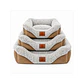 Cama Acolchada Cafe-Gris Grande - QS-FW2218L - Miniatura 3