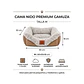 Cama Acolchada Cafe-Gris Mediana - QS-FW2218M - Miniatura 2