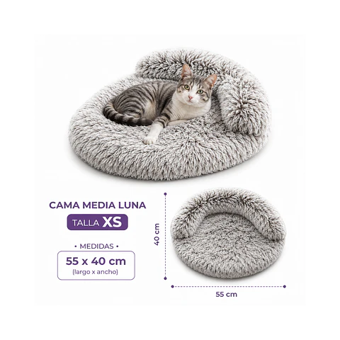Cama Media Luna Antiestres XS - M51-XS