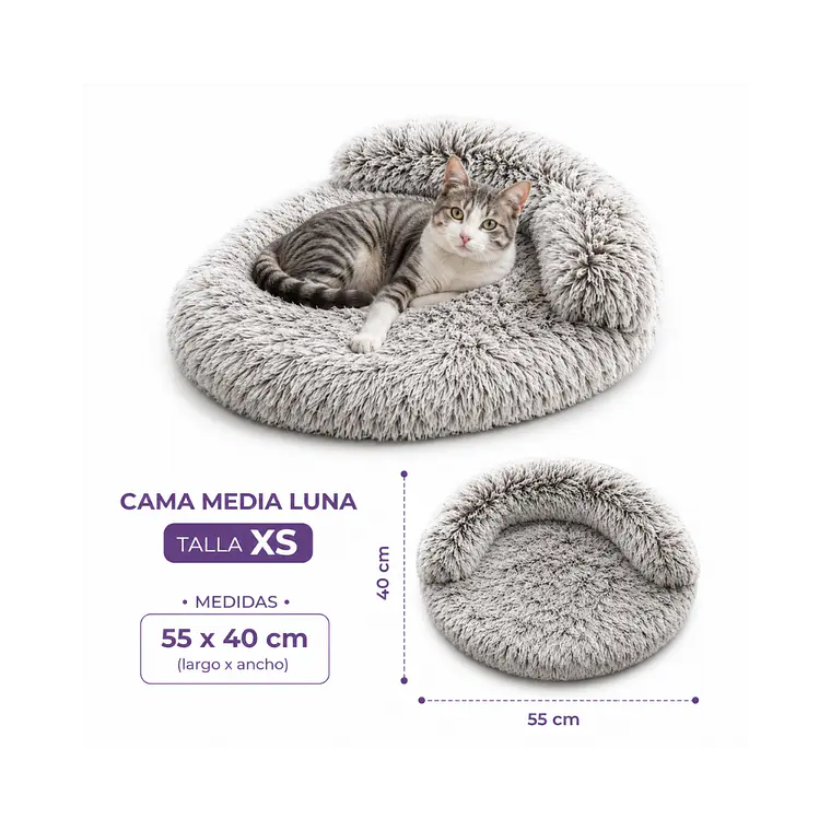 Cama Media Luna Antiestres XS - M51-XS 1