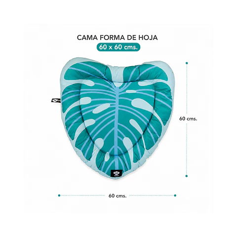 Cama Acolchada Forma de Hoja 60 x 60 cm - YF110667