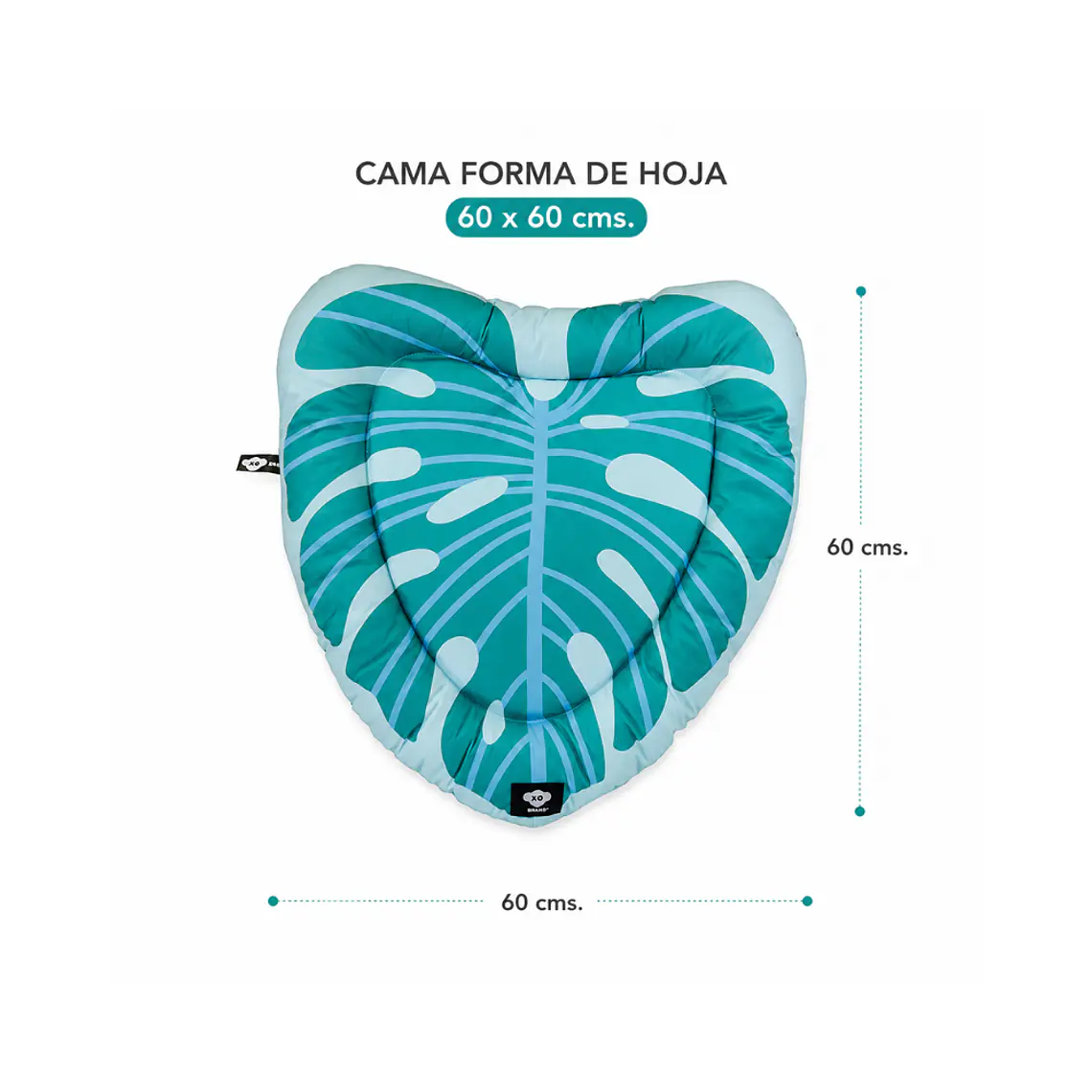 Cama Acolchada Forma de Hoja 60 x 60 cm - YF110667 1