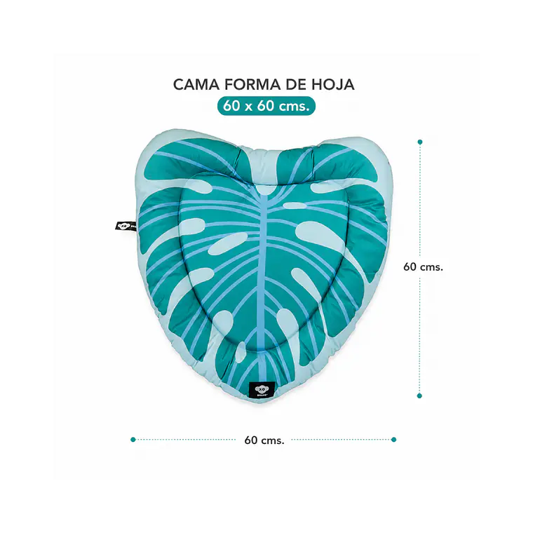 Cama Acolchada Forma de Hoja 60 x 60 cm - YF110667 1