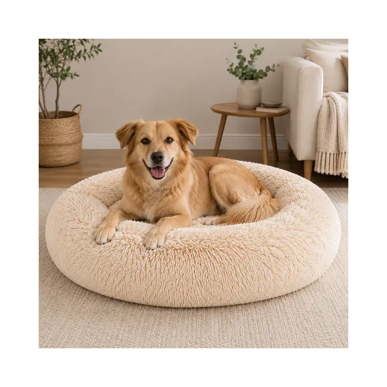 Cama Circular de Felpa Antiestres 70cm - FEP70 2