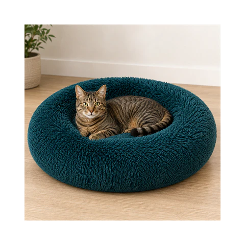 Cama Circular de Felpa Antiestres 50cm - FEP50