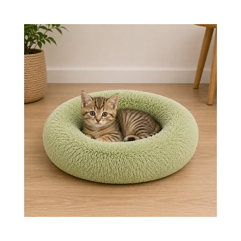 Cama Circular de Felpa Antiestres 40cm - FEP40