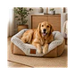Cama Acolchada Cafe-Gris Grande - QS-FW2218L - Miniatura 1