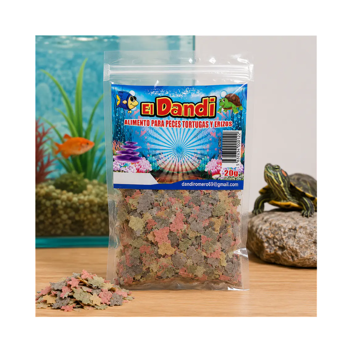 Alimento Hojuelas para Peces y Tortugas 20gr 1