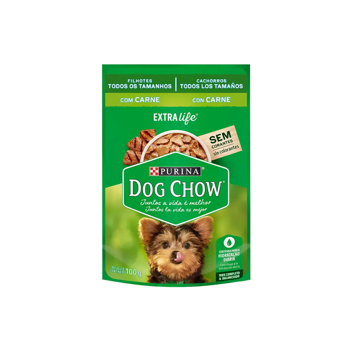 Sachet Dog Chow Cachorro Sabor Carne 100gr 1