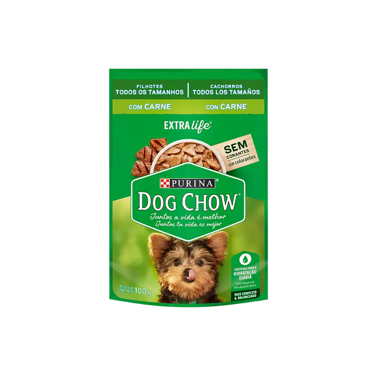 Sachet Dog Chow Cachorro Sabor Carne 100gr 1