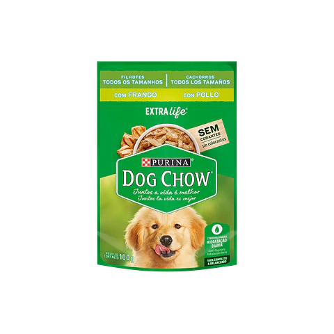 Sachet Dog Chow Cachorro Sabor Pollo 100gr