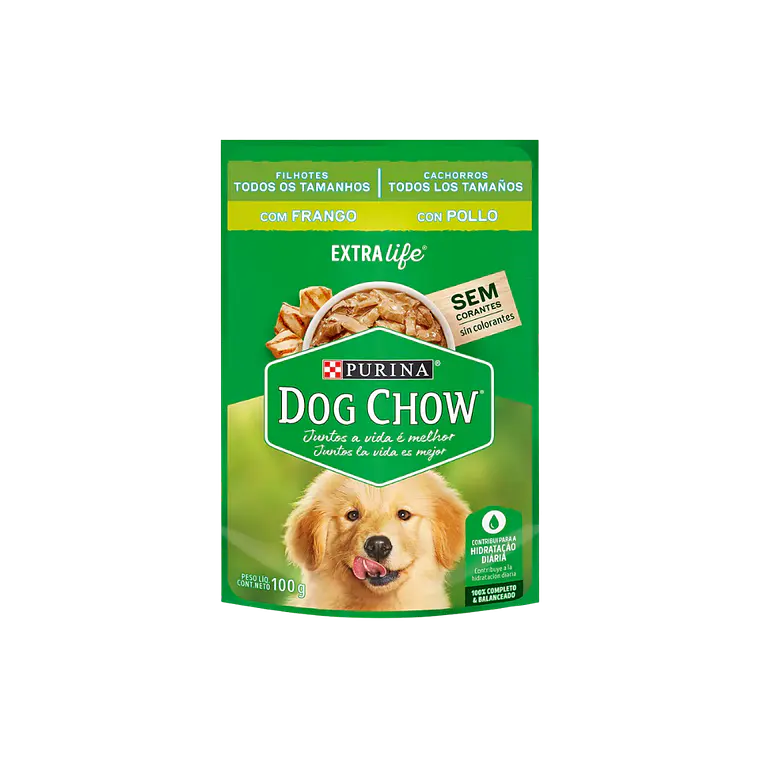 Sachet Dog Chow Cachorro Sabor Pollo 100gr 1