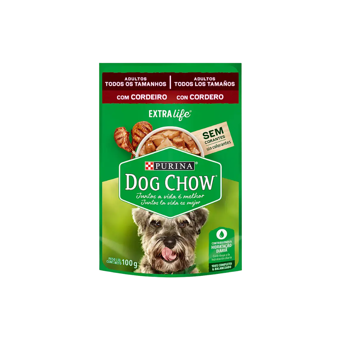 Sachet Dog Chow Adulto Sabor Cordero 100gr 1