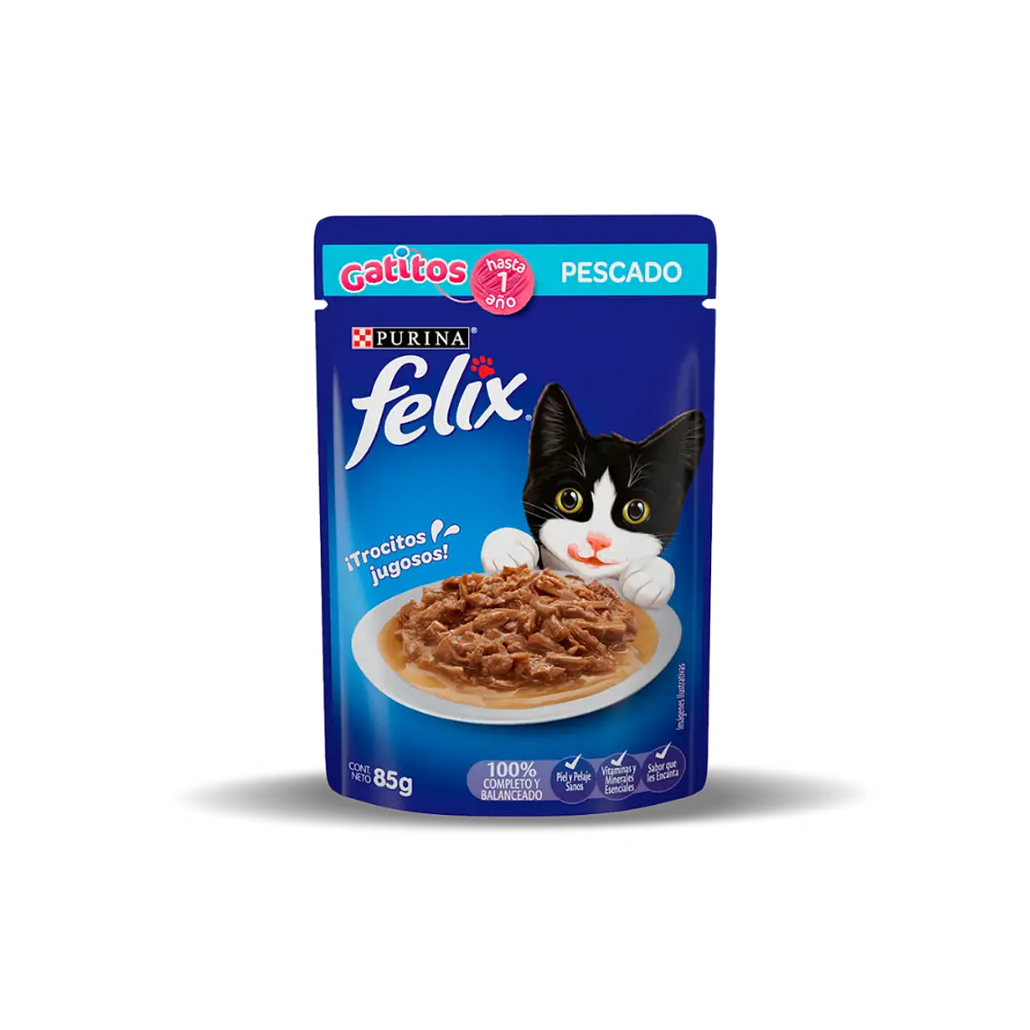 Sachet Felix Kitten Trocitos de Pescado en Salsa - 85gr 1