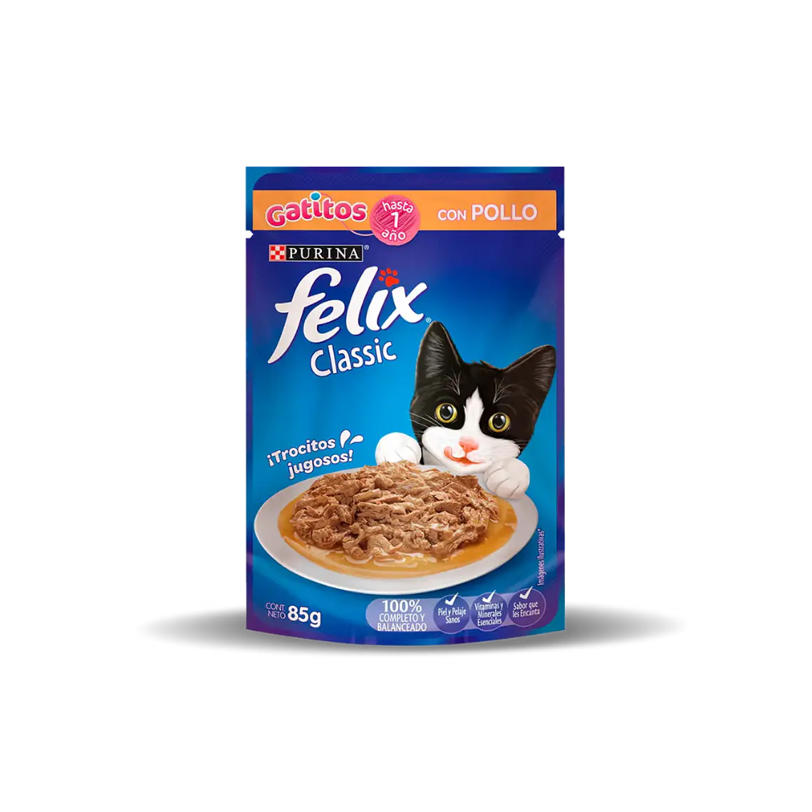 Sachet Felix Kitten Trocitos de Pollo en Salsa - 85gr 1