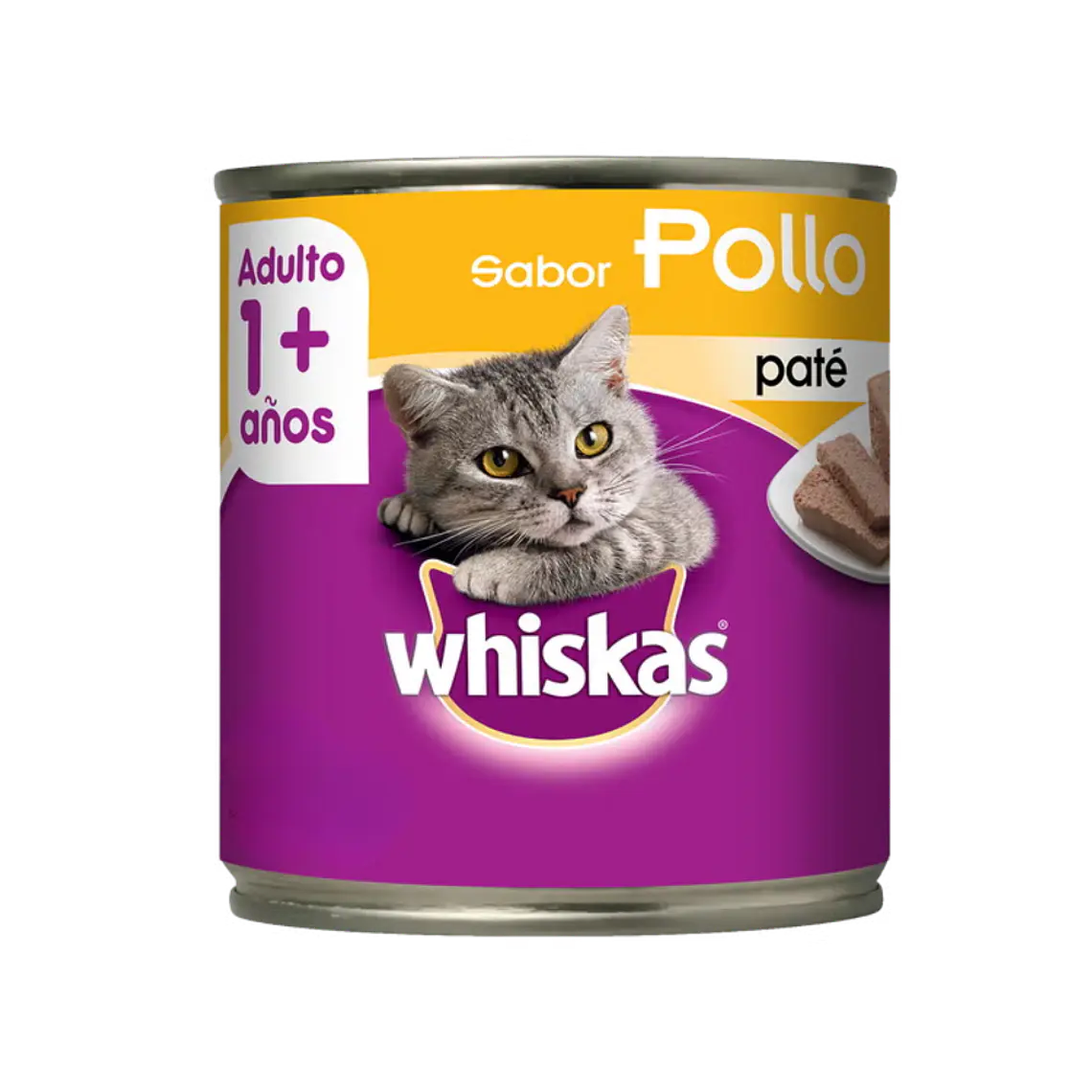 Lata Whiskas Pate Sabor Pollo - 290gr 1