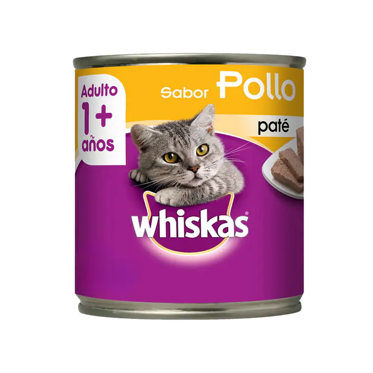 Lata Whiskas Pate Sabor Pollo - 290gr 1