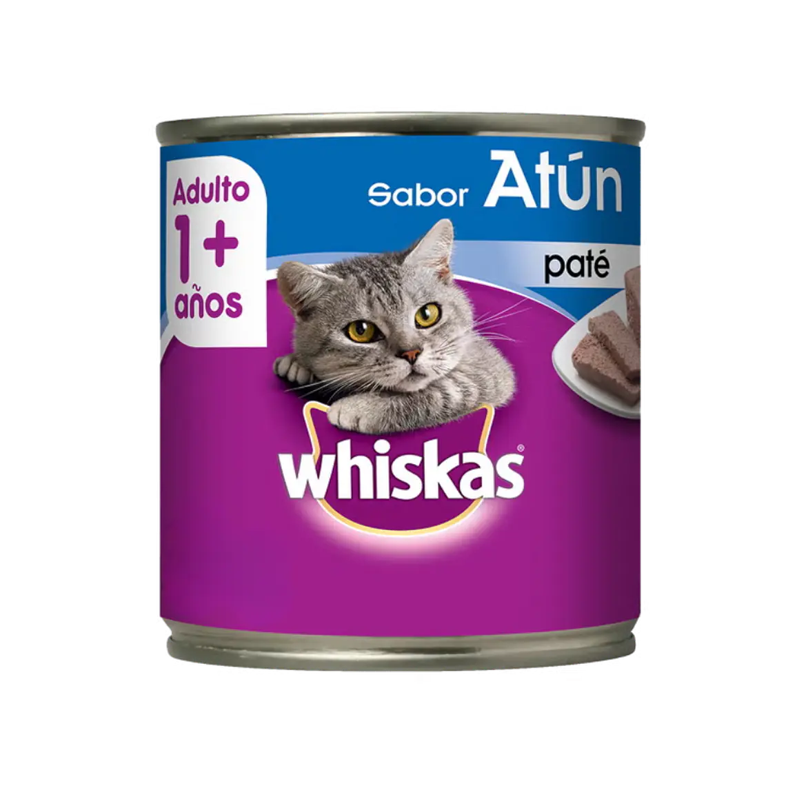 Lata Whiskas Pate Sabor Atun - 290gr 1